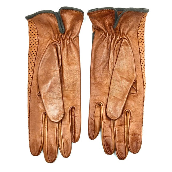 Unlined leather gloves - Coloniale/Mocca