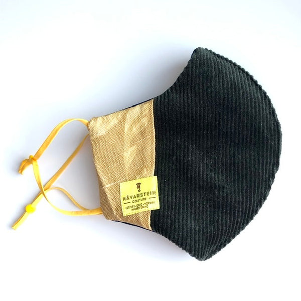 Eco friendly reversible face mask (4-layers) corduroy GENT