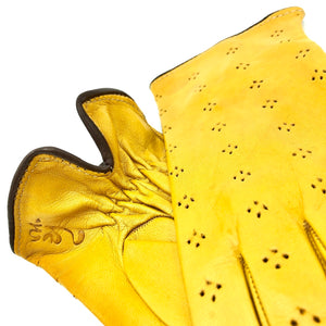 Unlined leather gloves - Yellow